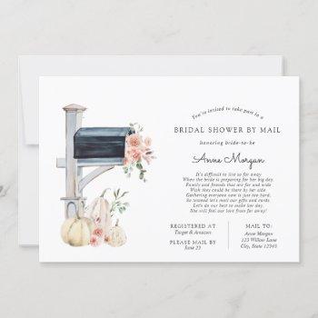 bridal shower by mail pink pumpkin mailbox invitation