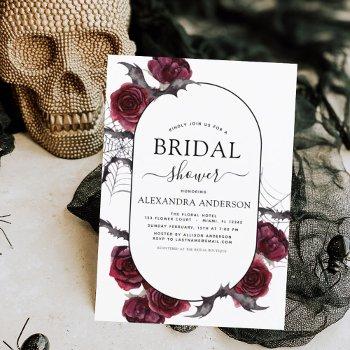 bridal shower halloween autumn fall invitation