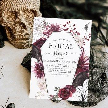 bridal shower halloween autumn fall invitation