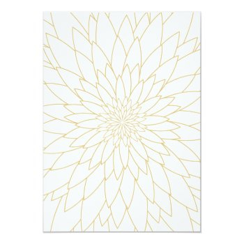 Bridal Shower Honoring, Monet's Dahlia Style,white Invitation Front View
