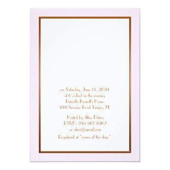 Great Gatsby, Gold Pink Invitation Front View