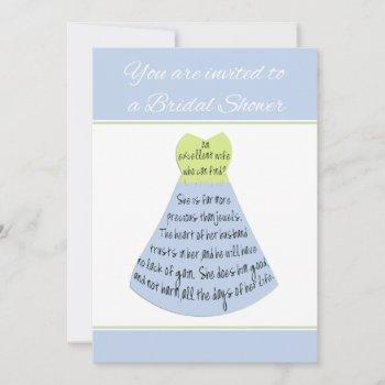 bridal shower invitation proverbs excellent wife