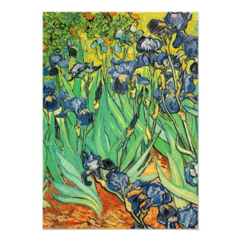 Vincent Van Gogh,irises Invitation Front View