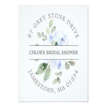 Bridal Shower Return Address Label Front View