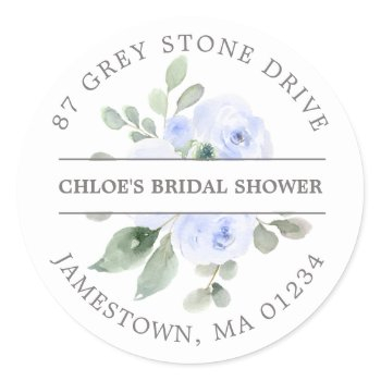 bridal shower return address label