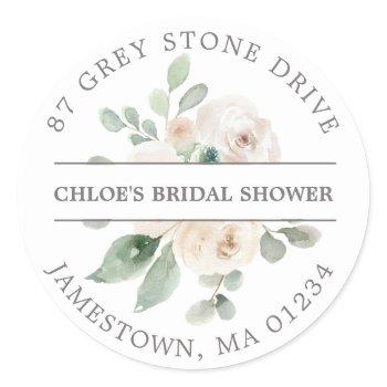 bridal shower return address label