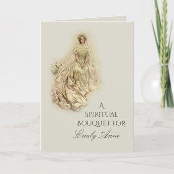 bridal shower spiritual bouquet prayers thank you card