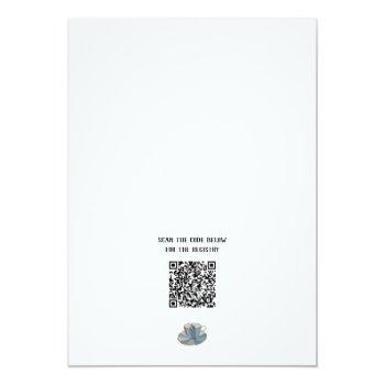 Bridal Shower Teacup Registration Qr Code Invitation Front View
