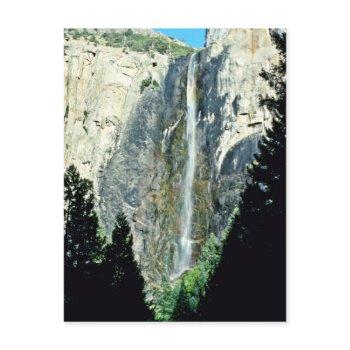 bridal veil falls - yosemite national park postcard