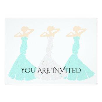 Bride Co Mint Green Be My Bridesmaid Bridal Party Invitation Front View