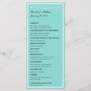 bride & co wedding suite elegant ceremony bridal program