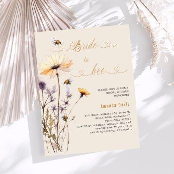 bride to bee wildflower beige budget bridal shower