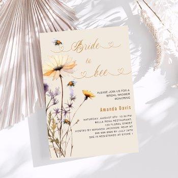 Bride To Bee Wildflower Yellow Beige Front View