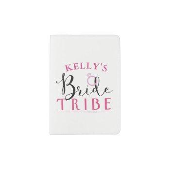 bride tribe bridesmaid matching passport covers