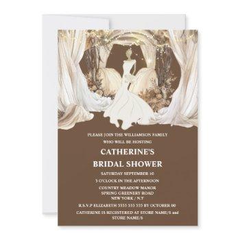 bride white wedding dress boho string lights invitation