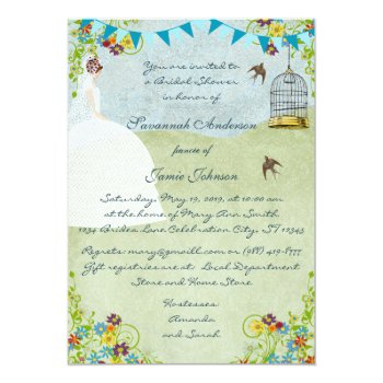 Brunette Bride Bunting Front View