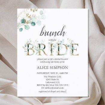 budget boho eucalyptus leaves bridal brunch shower