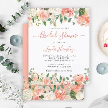 Budget Chic Coral Floral Front View