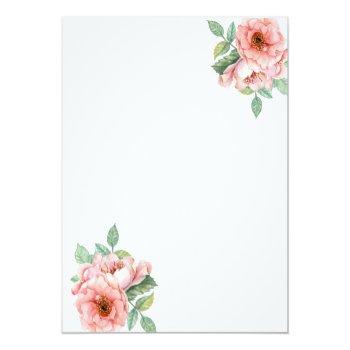 Budget Floral And Antler Baby Shower Invitation Flyer Front View