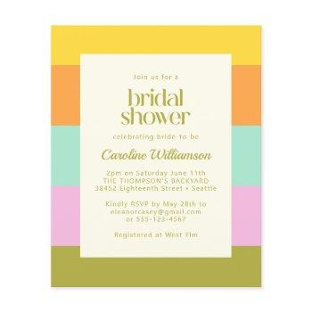 budget geometric stripes pastels bridal shower