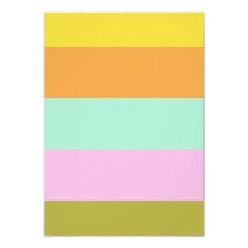 Budget Geometric Stripes Pastels Bridal Shower Front View