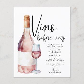 budget modern vino before vows bridal shower 