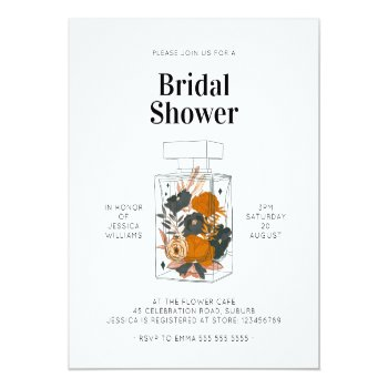 Budget Pink Floral Perfume Bottle Bridal Shower Front View