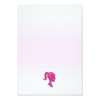 Budget Pink Glitter Balloon Doll Bridal Shower Front View