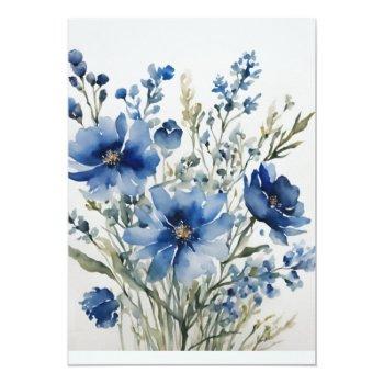 Bunch Of Flowers Elegant Watercolor Front View