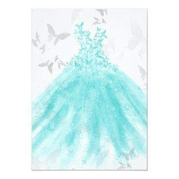 Butterfly Dance Turquoise Dress Front View