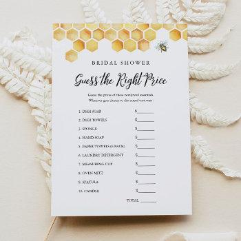 calla guess the price bridal shower game invitation