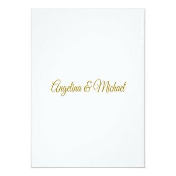 Calligraphy Professional Elegant Gold Color Napkins Front View