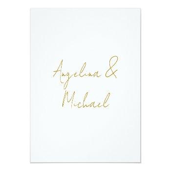 Calligraphy Professional Elegant Gold Color Napkins Front View