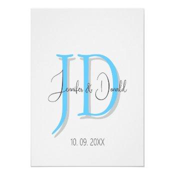 Calligraphy Trendy Classical Script Monogram Magnet Front View