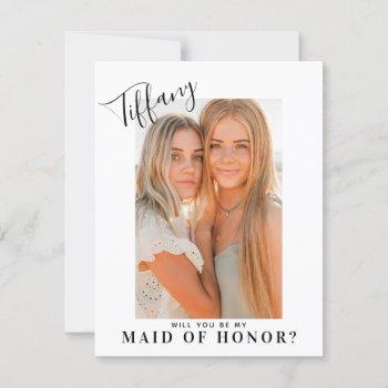 calligraphy will you be my maid of honor | photo