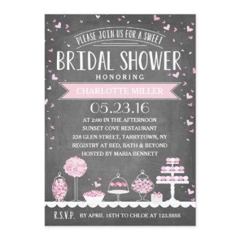 candy bar | bridal shower invitation