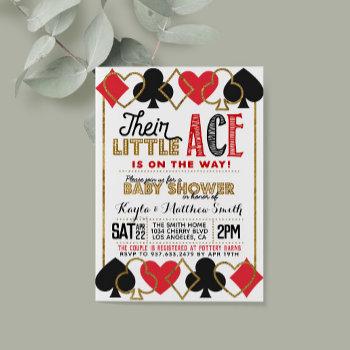 casino poker baby coed shower invitation