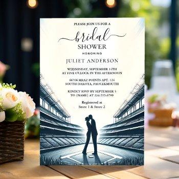 champion team ball field baseball bridal shower invitation