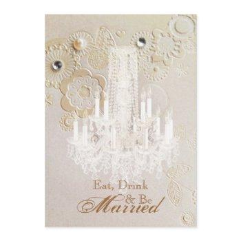 chandelier vintage wedding rehearsal dinner invitation
