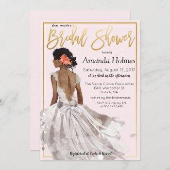 change color - fashion bridal shower invitation