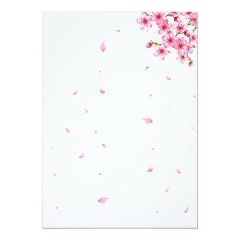Cherry Jam Cherry Blossoms Bridal Shower  Invitation Front View