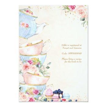 Chic Blush Floral High Tea Party Front View