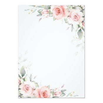 Chic Blush Pink Floral Leafy Wreath Front View