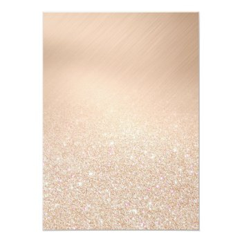 Chic Champagne Gold Glitter Metallic Front View