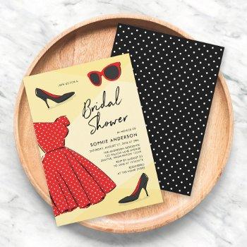 chic fashionable bridal shower invitation