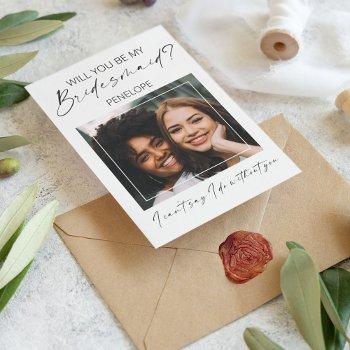 chic minimal photo | will you be my bridesmaid