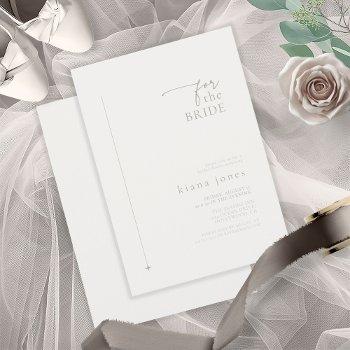 chic neutrals wedding bridal shower powder id1020 invitation