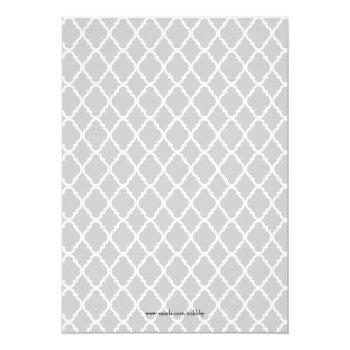 Chic White Modern Bridal Shower Invite Front View