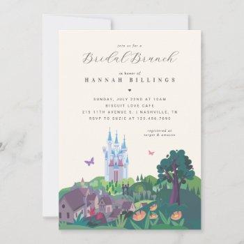 cinderella's whimsical castle | bridal brunch invitation