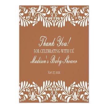 Clay Talavera Tile Spanish Fiesta Thank You Card Front View